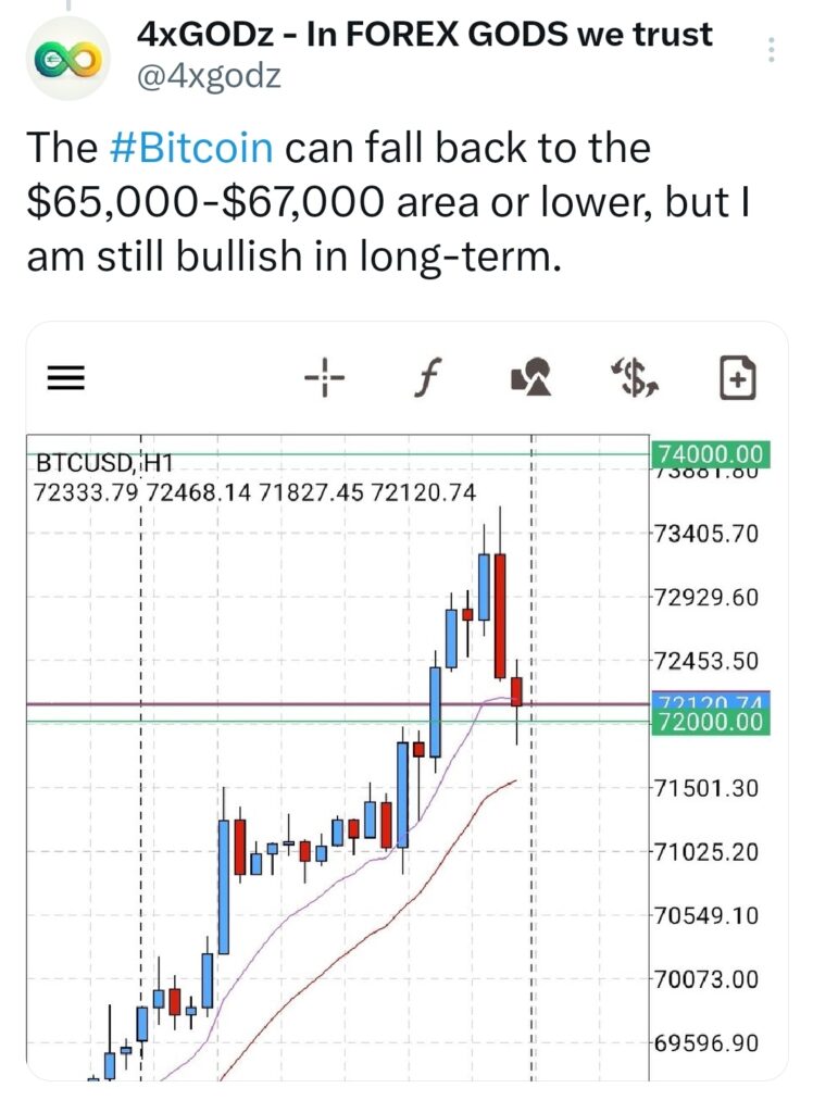 Bitcoin trading idea before the US election