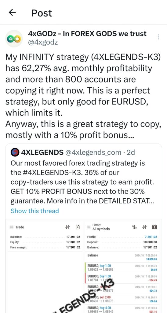 10% profit bonus for copy-traders