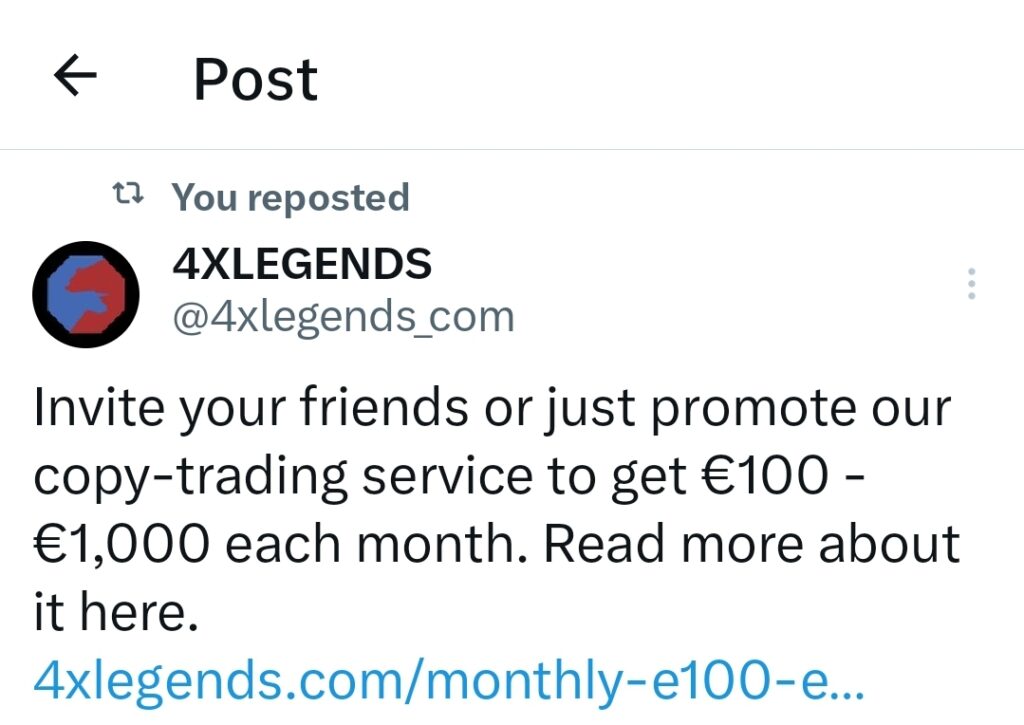 Earn extra profit with 4XLEGENDS